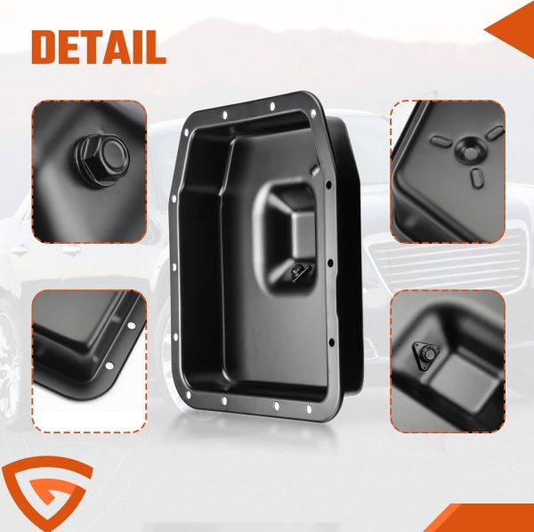 GEARCESS Transmission Oil Pan Aluminum Durable-5