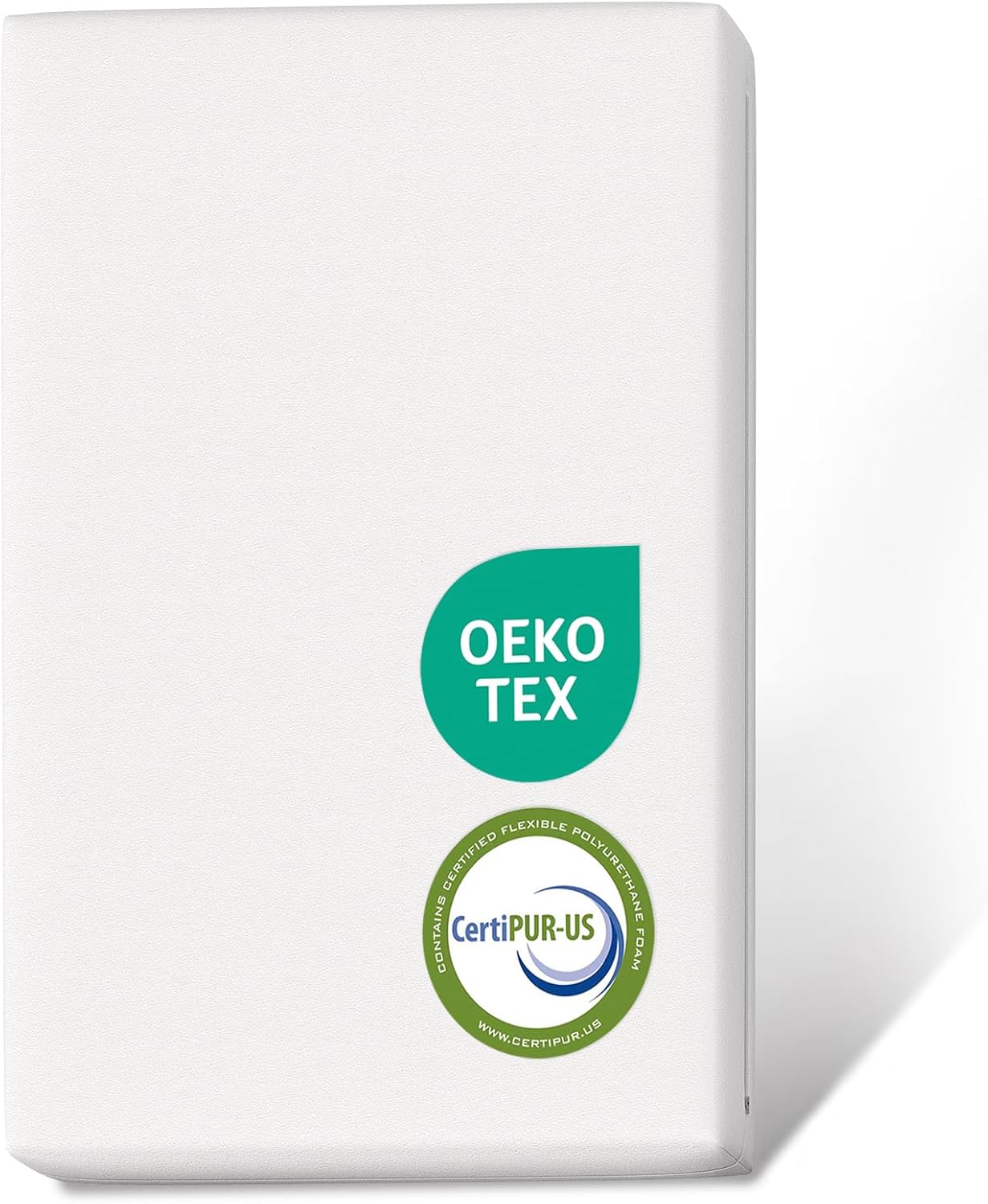 iMMDOKIN Portable Crib Mattress White 38x26x1.5