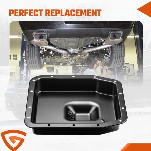 GEARCESS Transmission Oil Pan Aluminum Durable-4