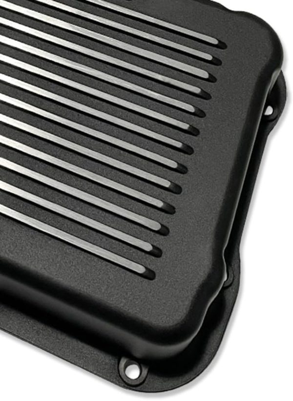 IMOOA Transmission Pan for TH400 TH350 Black Cast Aluminum-4