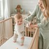 iMMDOKIN Portable Crib Mattress White 38x26x1.5-1