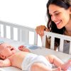 Pink Portable Crib Mattress voomf Baby-6