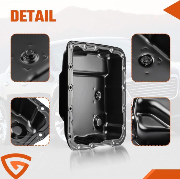 Transmission Oil Pan GEARCESS Steel for 4L60-E-5