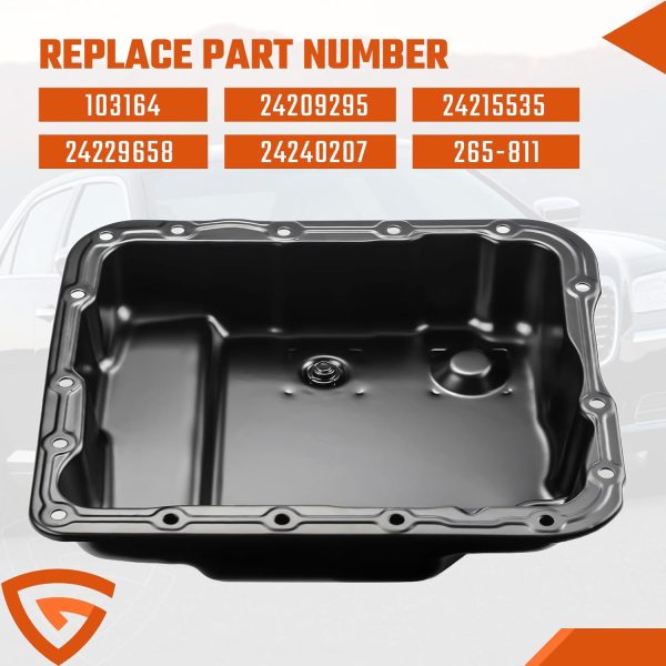 Transmission Oil Pan GEARCESS Steel for 4L60-E-1