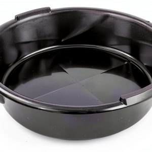 JEGS Drain Pan 7 Quart Black Plastic Oil Catch Basin Vehicle-0