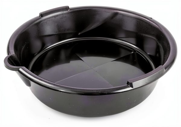 JEGS Drain Pan 7 Quart Black Plastic Oil Catch Basin Vehicle-0