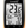 CooSpo BC107 GPS Bike Computer Orange Compact LCD-0