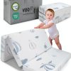 Pink Portable Crib Mattress voomf Baby-0