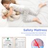 iMMDOKIN Portable Crib Mattress White 38x26x1.5-6