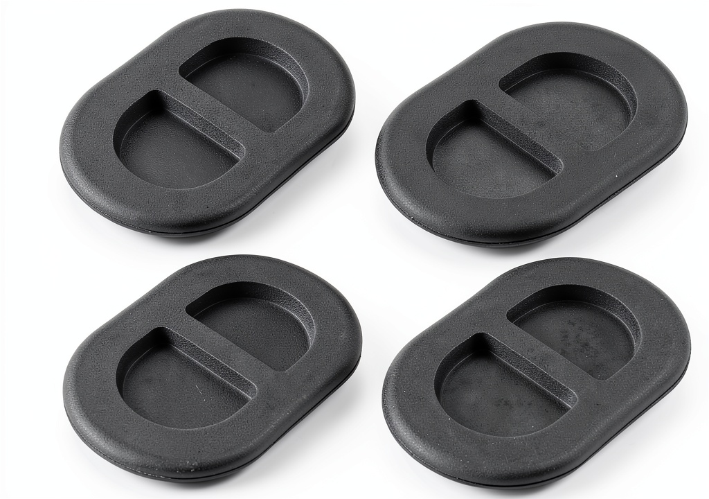 Jeep Wrangler interior with installed floor drain plugs