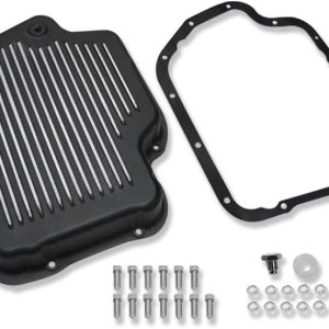 IMOOA Transmission Pan for TH400 TH350 Black Cast Aluminum-0