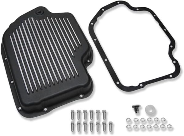 IMOOA Transmission Pan for TH400 TH350 Black Cast Aluminum-0