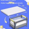 iMMDOKIN Portable Crib Mattress White 38x26x1.5-5