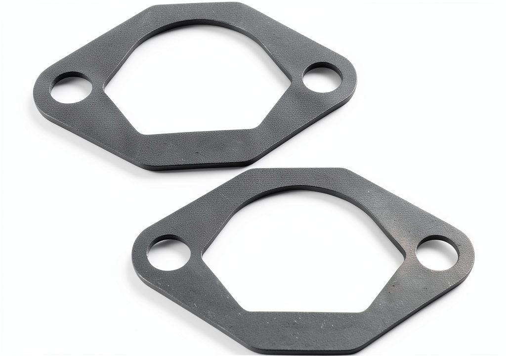 Close‑up of Generic composite intake manifold gasket installed in an engine