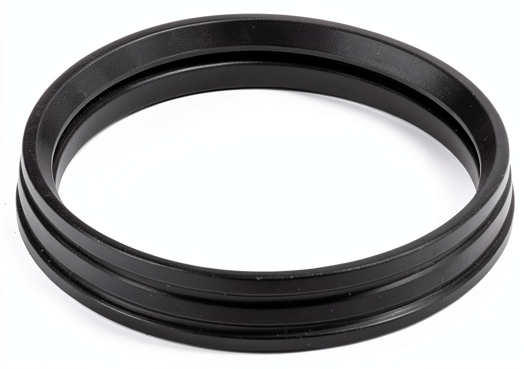 Engine coolant thermostat seal made from rubber