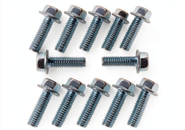 BEONEO Intake Gasket Bolts 24-Piece Zinc Coated for Chevy Small Block-1