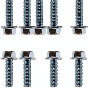 BEONEO Intake Gasket Bolts 24-Piece Zinc Coated for Chevy Small Block-0