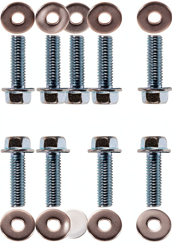 BEONEO Intake Gasket Bolts 24-Piece Zinc Coated for Chevy Small Block-0