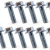BEONEO Intake Gasket Bolts 24-Piece Zinc Coated for Chevy Small Block-2