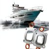 Marine Exhaust Gasket Meiyatec for MerCruiser Stainless Steel Seal-3