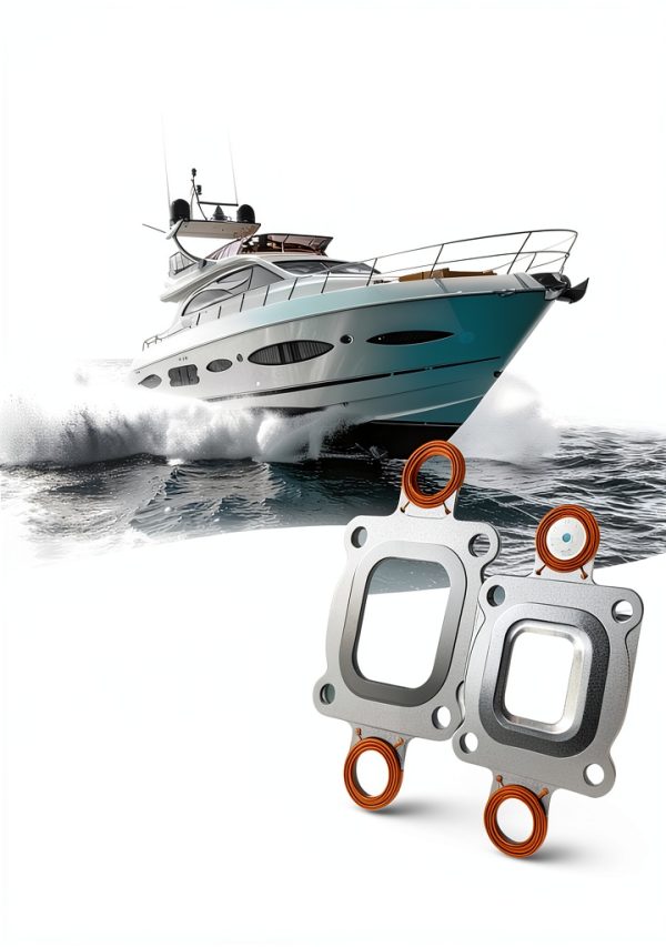 Marine Exhaust Gasket Meiyatec for MerCruiser Stainless Steel Seal-3