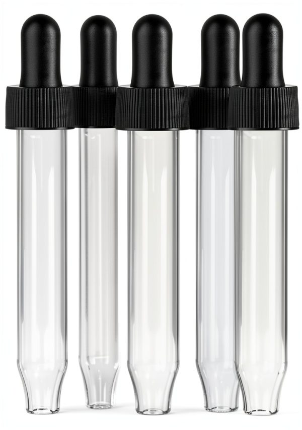 Glass Dropper Tube Replacement Set 5 Pack Lk Sea Horse Lab Accessories-1