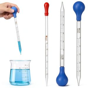 Glass Pipettes Dropper 3 piece 10ml & 3ml Graduated Set by BOHUIZ-0