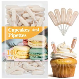 Plastic Pipettes Dropper MAQIHAN 4ml Cupcake Injector Mini Pipettes-0