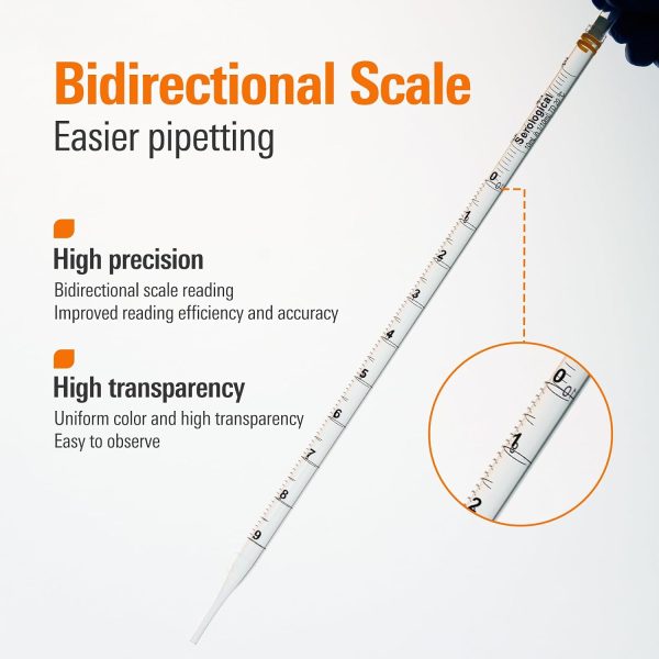 Polystyrene Serological Pipettes PEKYBIO 50ml Sterile Pack of 50-5