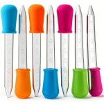 Yiasangly 5ml Liquid Droppers Clear Silicone Pipettes – 8 Pack-0