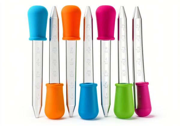 Yiasangly 5ml Liquid Droppers Clear Silicone Pipettes – 8 Pack-0
