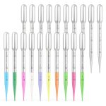 moveland 25PCS 3ML Plastic Dropper Pipettes Eye Dropper for Lab Use-0