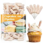 Plastic Pipette Dropper MAQIHAN 50 for Cupcakes 4ml Mini Pipette-0