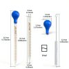 Glass Pipettes Dropper 3Pcs 10ml Graduated with Rubber Bulb Omoojee-1