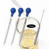 Glass Pipettes Dropper 3Pcs 10ml Graduated with Rubber Bulb Omoojee-6